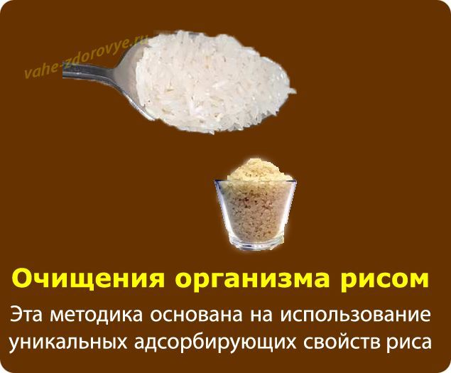 очищение организма рисом для улучшения здоровья